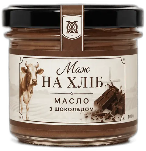 Крафтове масло Шоколад — какао і горіхові ноти