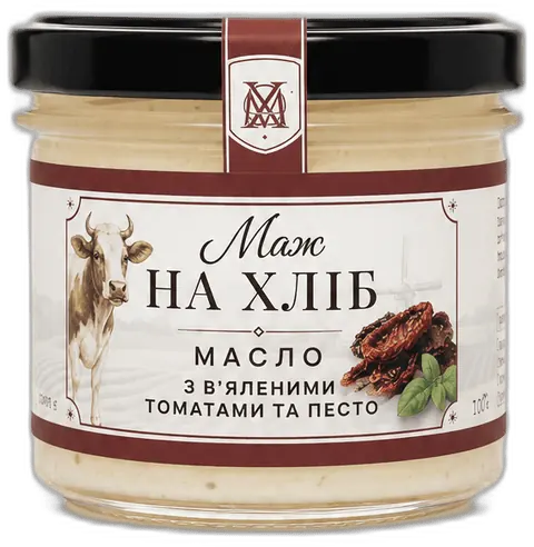 Крафтове масло В'ялені томати і Песто — літо у банці